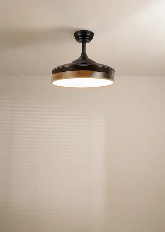WIND CLEAR – Ventilador de techo 40W silencioso aspas retráctiles con luz LED varios tamaños