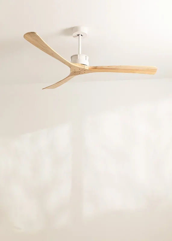 WIND LARGE – Ventilador de techo 40W silencioso Ø152 cm 100% madera