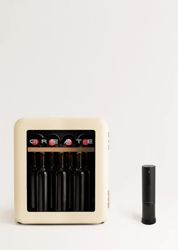 WINECOOLER RETRO – Vinoteca eléctrica de estilo retro para 12, 45 o 76 botellas