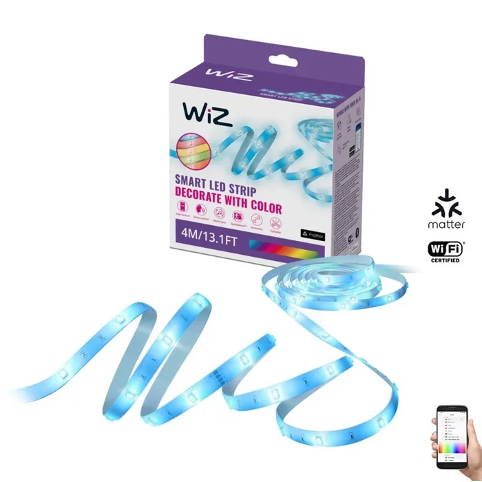WiZ – Tira LED RGBW regulable 4m LED/6,5/230V 2700-6500K Wi-Fi