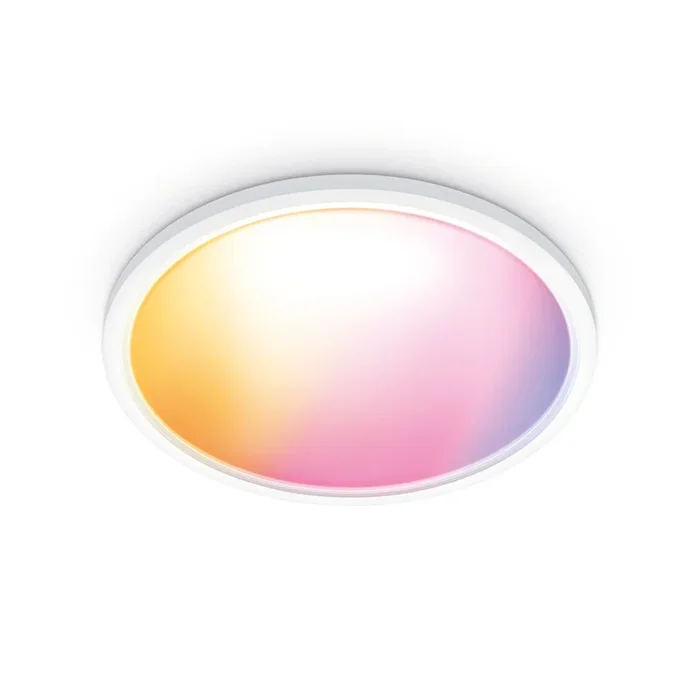 WiZ SuperSlim Plafón LED RGBW Ø42cm blanco
