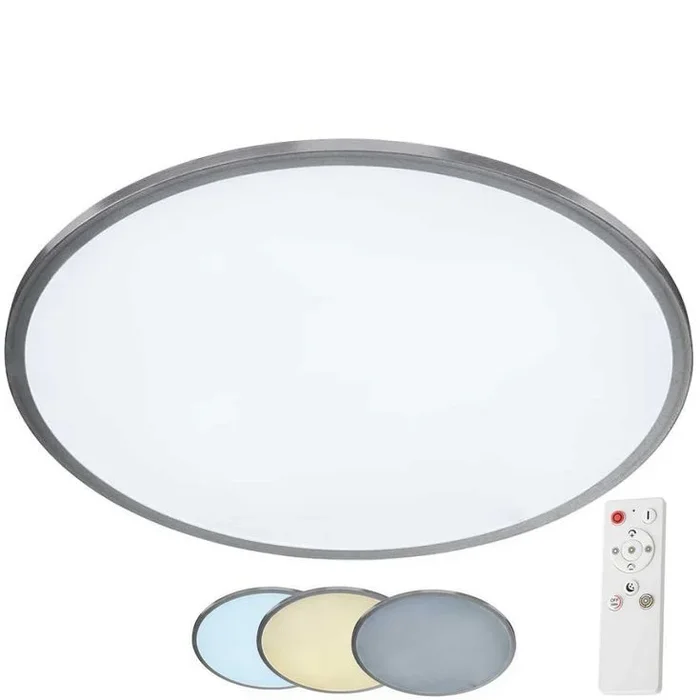 Wofi 9457.01.70.9600 – Plafón LED regulable LINOX LED/34W/230V 3000-6000K + control remoto