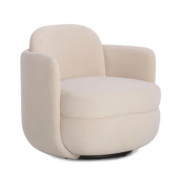 Wolfie Velvet Swivel Chair