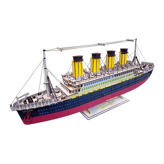 Woodcraft – Puzzle 3D de madera Titanic