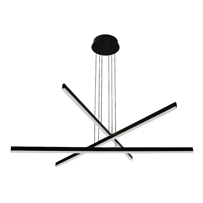 Zambelis 1947 – Lámpara de araña LED regulable LED/48W/230V negro