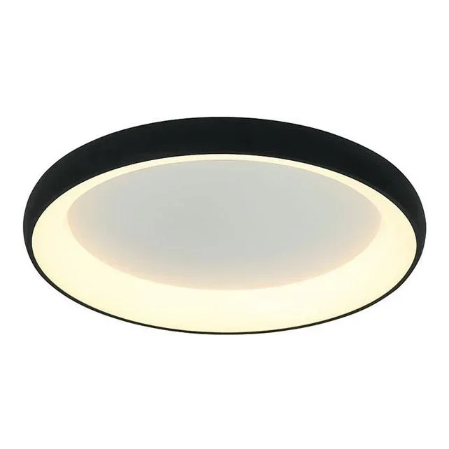 Zambelis 2048 – Plafón LED regulable LED/50W/230V diá. 60 cm negro