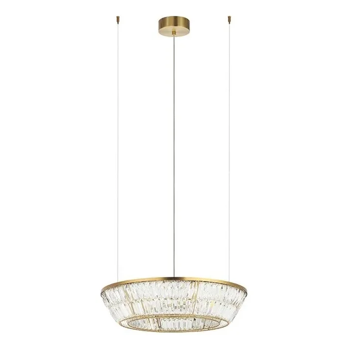 Zambelis 23046 – Lámpara de araña de cristal LED regulable en una cadena LED/38W/230V CRI 90 3000K d. 60 cm latón