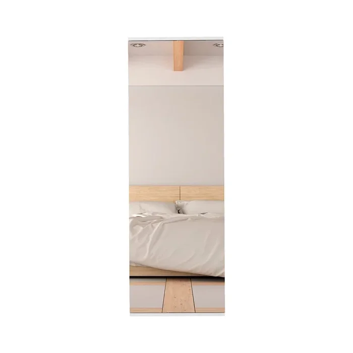 Zapatero de pared leto en Melamina, con espejo
