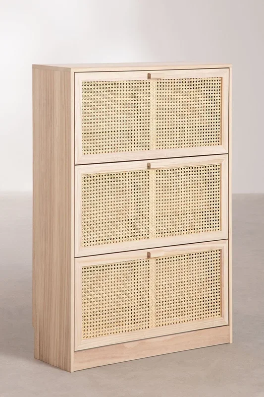 Zapatero en Madera Ralik Marrón Madera Natural – SKLUM