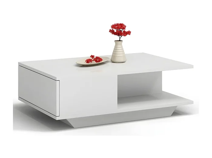 ZEKE – Mesa de centro moderno – 90x60x42cm – mesa de centro de estilo escandinavo para salón