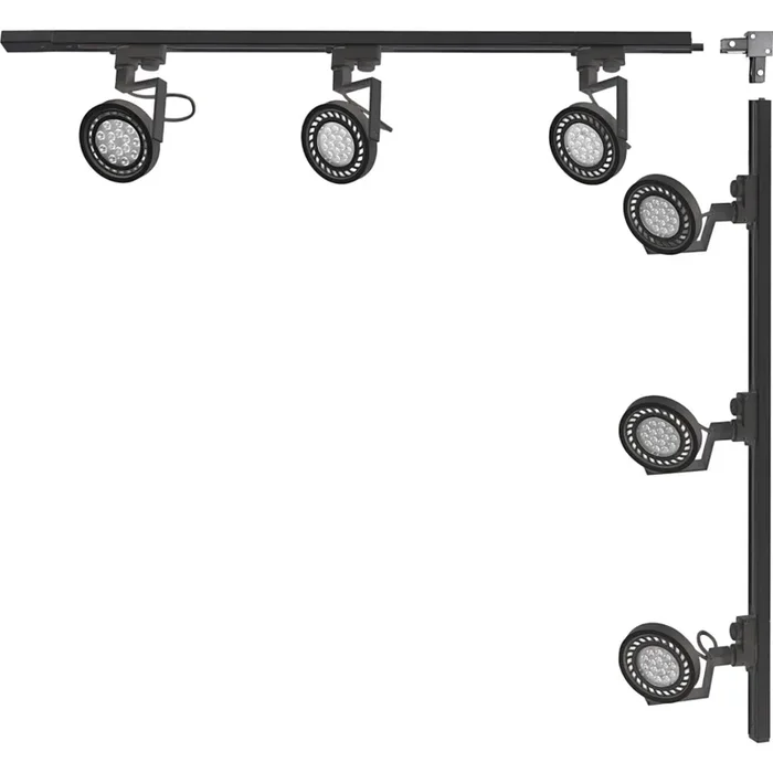 Zuma Line – Foco para sistema de riel 6xGU10/15W/230V negro