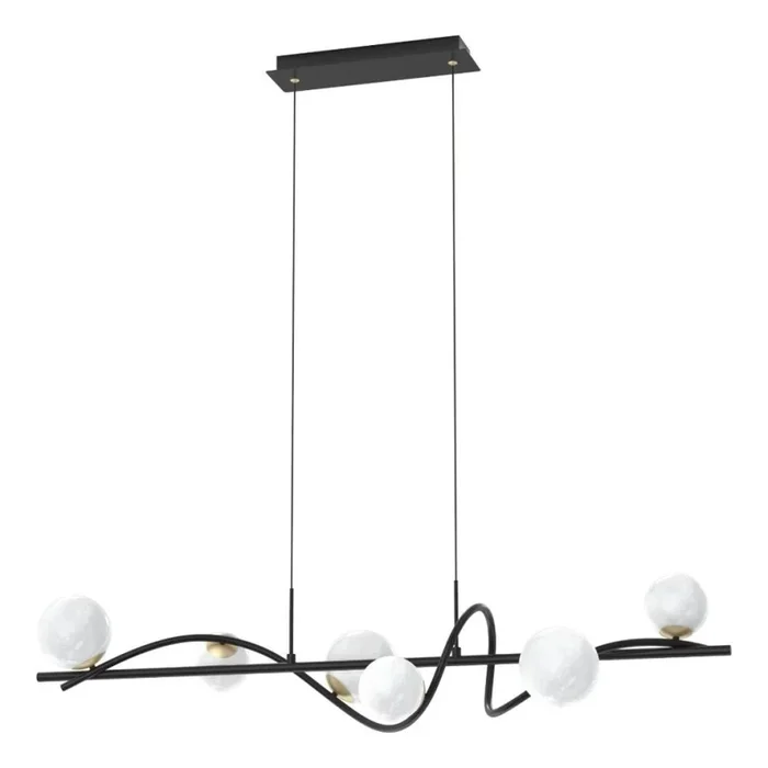 Zuma Line – Lámpara colgante 6xG9/3,5W/230V negro