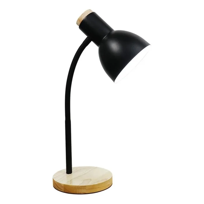 Zuma Line – Lámpara de mesa 1xE27/40W/230V negro/roble