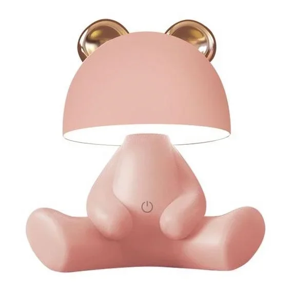 Zuma Line – Lámpara de mesa LED táctil infantil regulable LED/3W/230V oso rosa