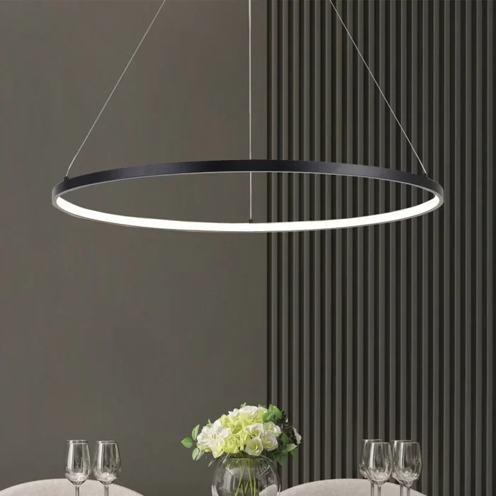 Zuma Line – Lámpara LED colgante LED/40W/230V 3000/4000/6000K diá. 90 cm negro