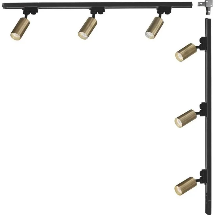 Zuma Line – Luminaria de foco para sistema de riel 6xGU10/35W/230V negro/dorado