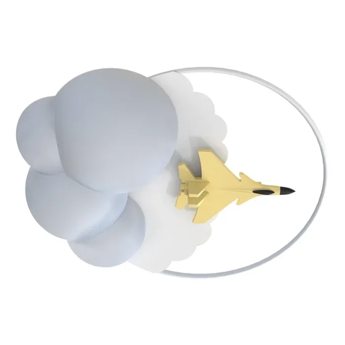 Zuma Line – Plafón infantil LED regulable LED/37W/230V cohete espacial